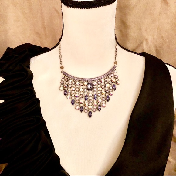 Statement Rhinestone Necklace - Picture 2 of 3
